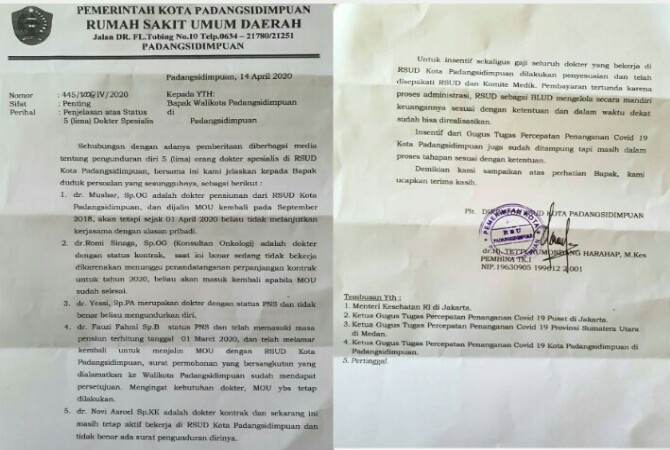 Bantah 5 Dokter Rsud Mengundurkan Diri Ini Penjelasan Kadis Kominfo Kota P Sidimpuan